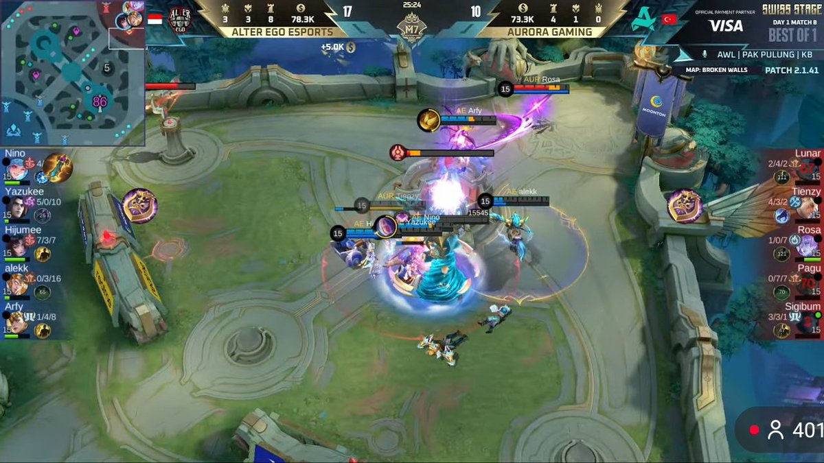 Txtmlbb_'s tweet image. M7 SWISS STAGE

AE 1-0 AUR