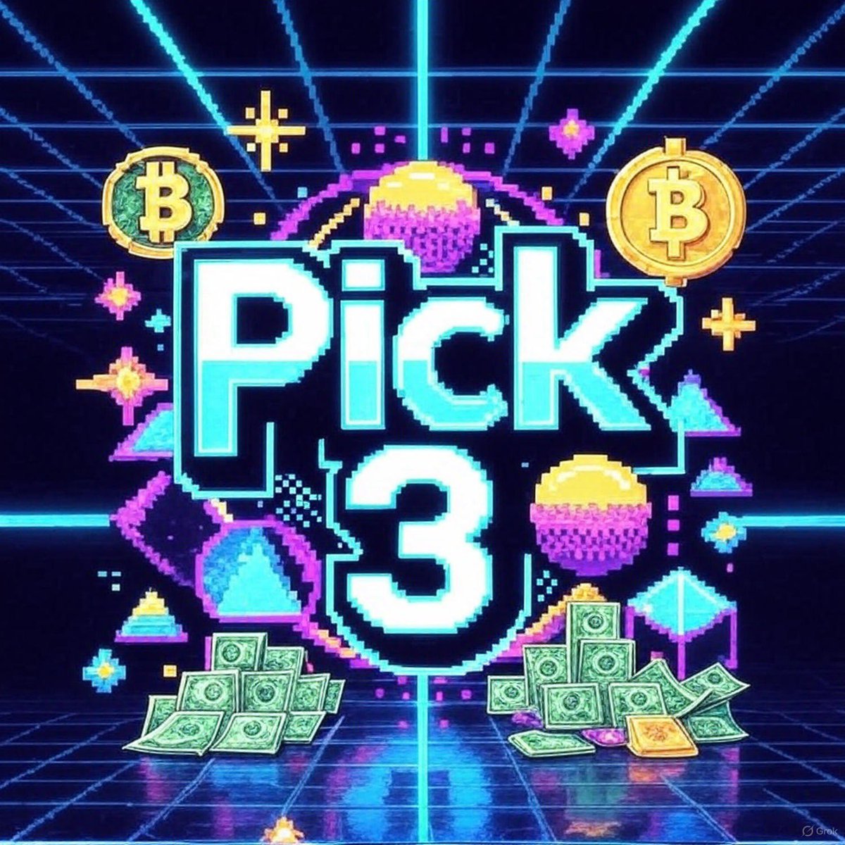 🚨 BITCOIN PICK 3 🚨
Pick 3 numbers from 1-21 WITH #Pick3 I’ll randomly draw numbers live IN 24 HOURS. First to match all 3 wins 10,000 $SATS⚡️
Rules:
•  Comment your 3 numbers below with #Pick3 (1 entry per person)
•  Must LIKE THIS POST
•  Must FOLLOW <a href="/Kenslog/">Kenslog</a>
•  First 150