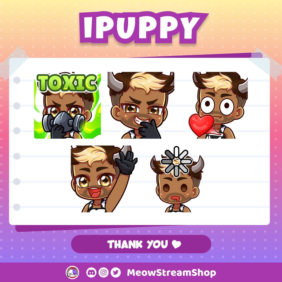 MeowStreamShop's tweet image. Emotes pack commissioned by Ipuppy xD

#twitchemotes #discordemotes #VGenComm