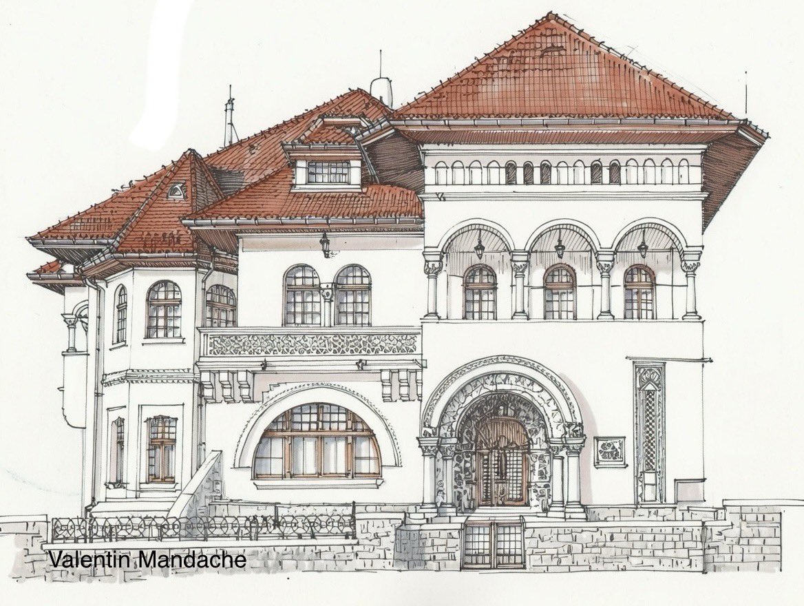 Mature phase Neo-Romanian style architecture.