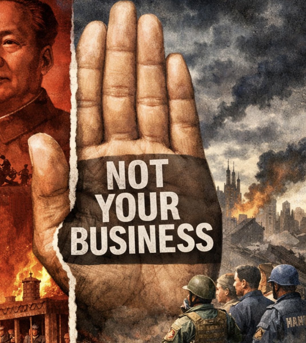 cuichenghao7's tweet image. “互不干涉内政”，这句话听着体面，其实脏得很。说白了就是：我怎么对付自己老百姓，你管不着。

可历史早就证明，只要世界选择沉默，灾难就会发生。

无论是当年的红色高棉，还是如今的电诈园区胡作非为时，理由都很简单：这是柬埔寨自己的事；…