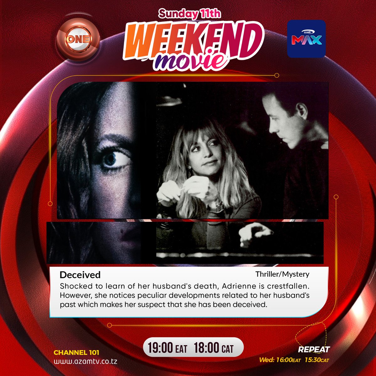 azamtvzw's tweet image. Catch "Deceived" Tonight⏰18:00 CAT on #AzamOne
#azamtvzw🇿🇼#entertainmentforeverybody #AzamONEUnlocked 🔓