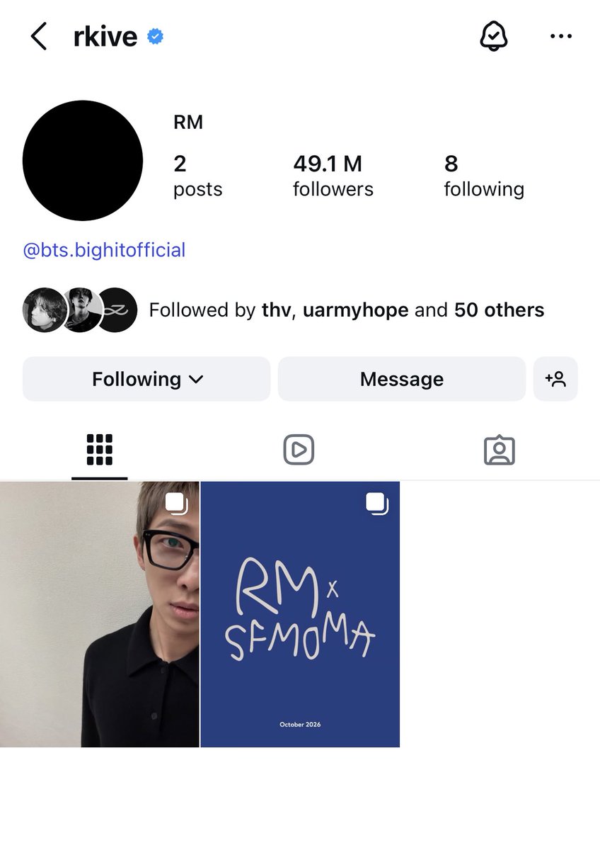 _BTSMoments_'s tweet image. #RM changed his Instagram Profile photo &amp;amp; also he archived/deleted his posts on Instagram... 
Now only 2 posts left... 

👀