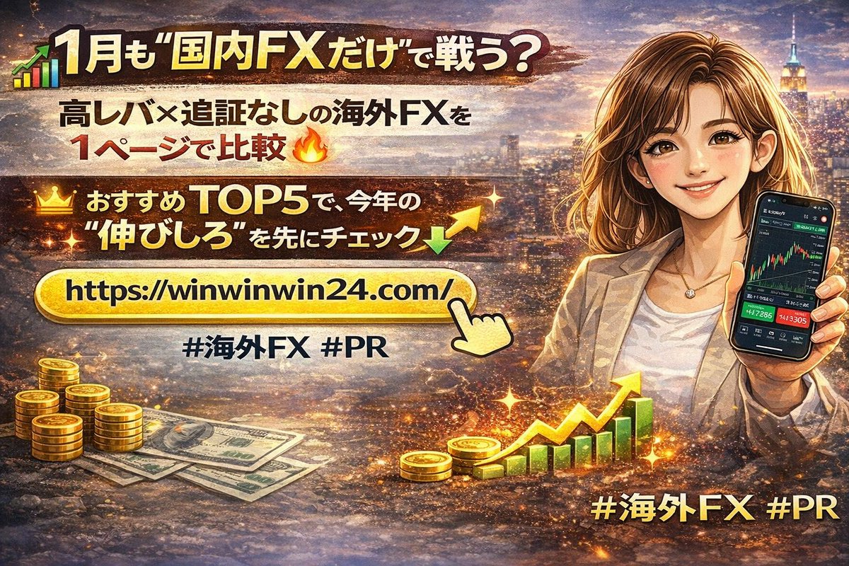 📊 1月も“国内FXだけ”で戦う？ 高レバ×追証なしの海外FXを1ページで比較🔥 おすすめTOP5で、今年の“伸びしろ”を先にチェック👇  https://t.co/SBdBS6svXO #海外FX #PR