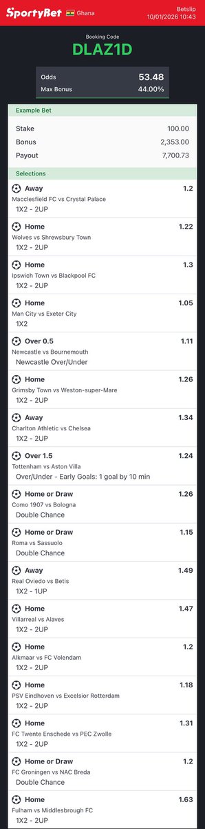 50 odds