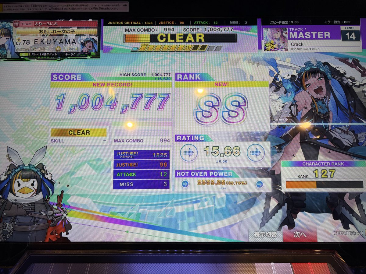 なかよ様へ♥9/12※プルズ 今日のフルコン。えらいぞ あとは14を微伸ばし 今のベスト枠の下限が