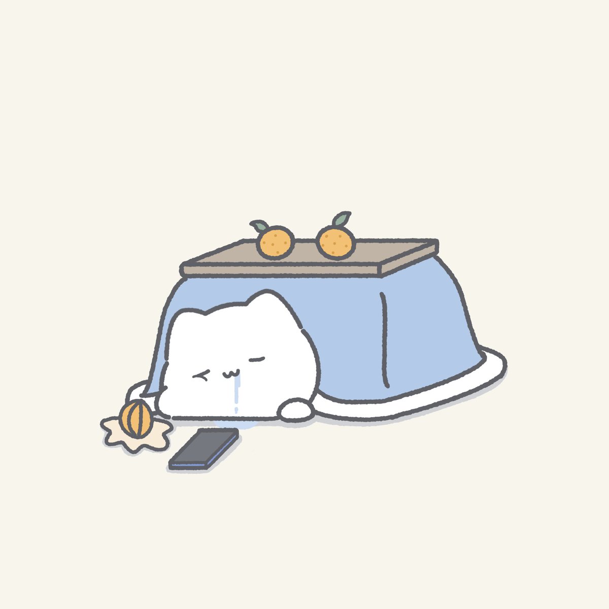 寒さ対策は完璧です #イラスト #ゆきまる