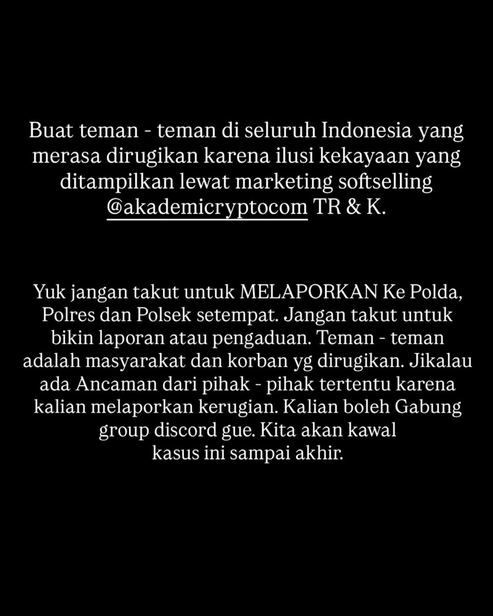 skyholicc88's tweet image. Karena tidak ada tanggapan apapun dari @timothyronald22 @Kalimasada97 Akhirnya gue mengawal beberapa korban untuk membuat laporan dengan kerugian awal (3 Miliar Rupiah).

Total kerugian korban panguyuban diestimasi mencapai 3.500 orang ++  dengan nilai fantastis 200 Miliar ++.…