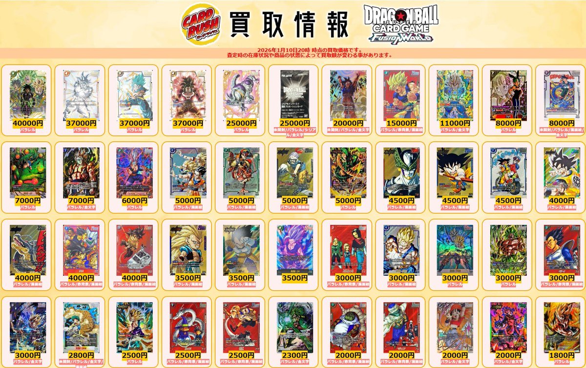 カードラッシュドラゴンボール (@cardrush_db) / Posts / X