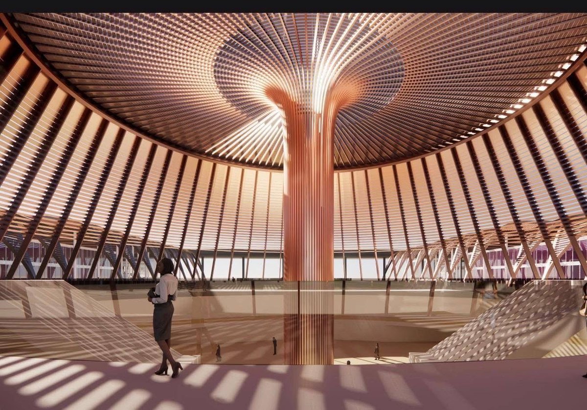 breaking_bre's tweet image. Aviation: The official design for Ethiopia’s new airport, which will be the largest in Africa.