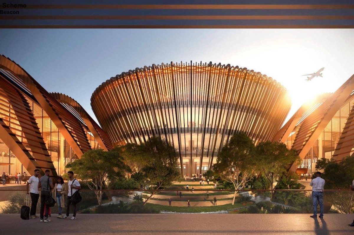 breaking_bre's tweet image. Aviation: The official design for Ethiopia’s new airport, which will be the largest in Africa.