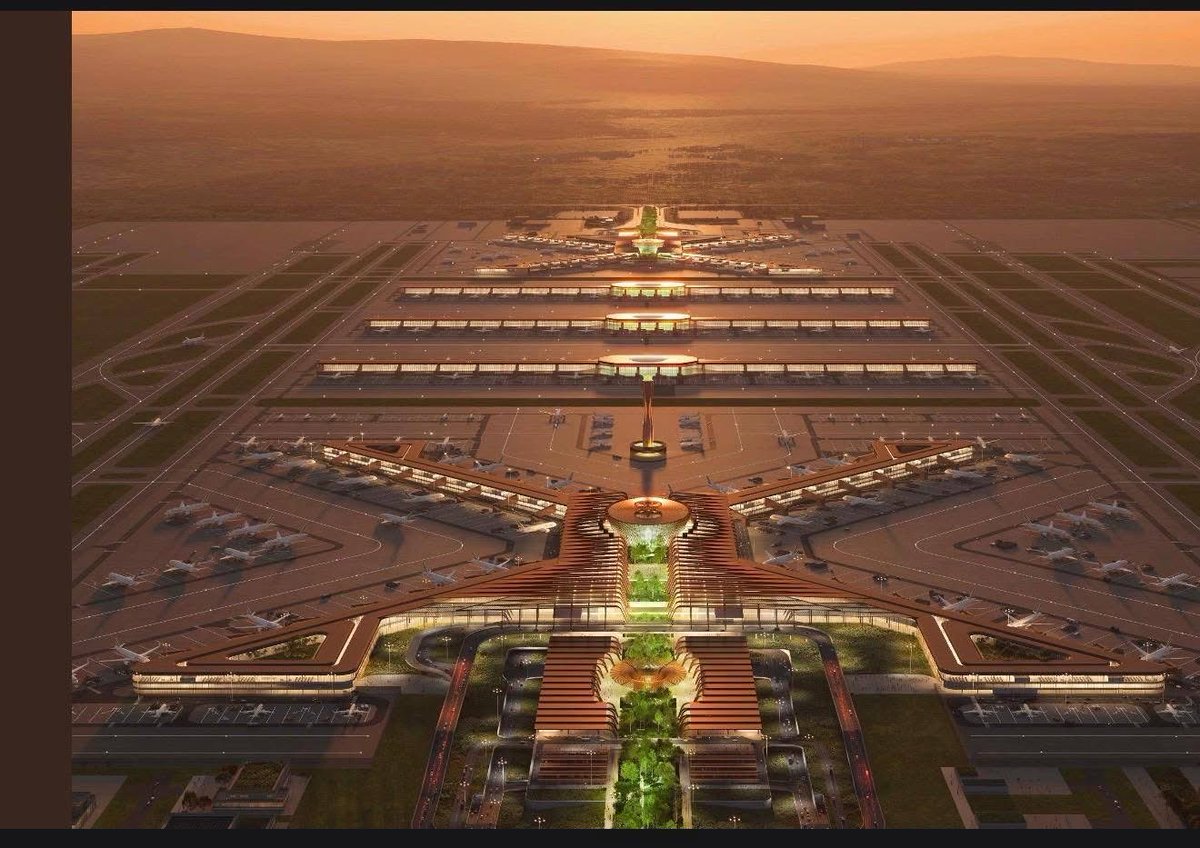 breaking_bre's tweet image. Aviation: The official design for Ethiopia’s new airport, which will be the largest in Africa.