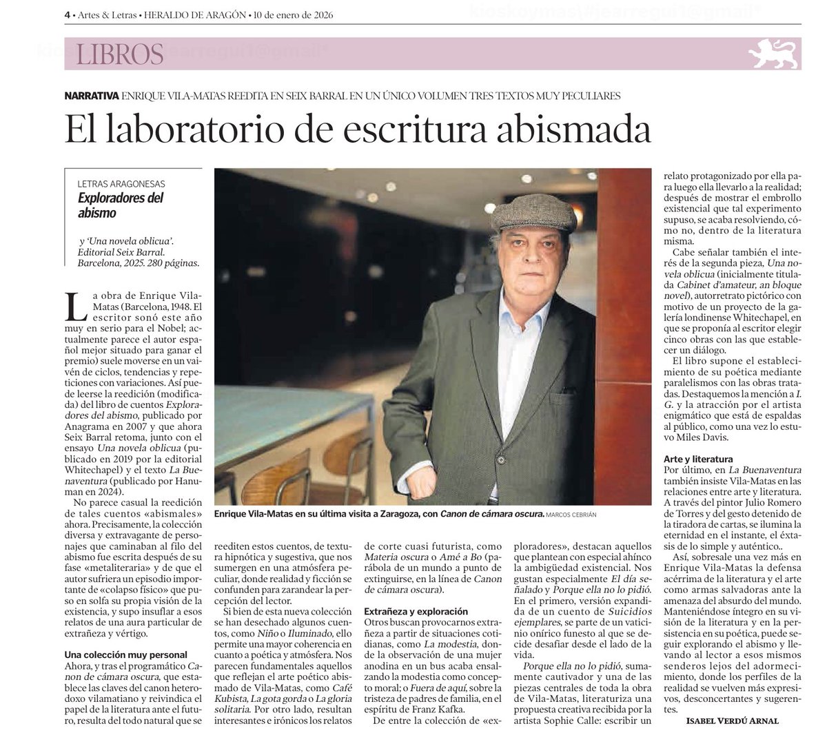 Enrique Vila-Matas / Web tweet media