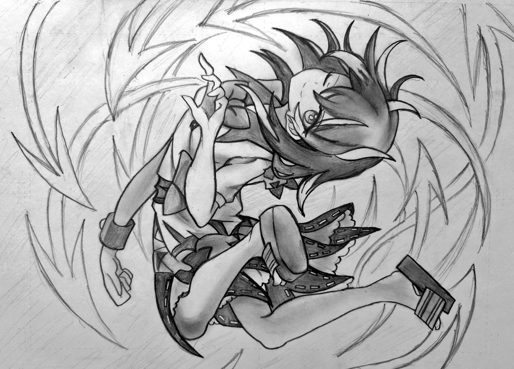 NRI34oM8qcSZdMm's tweet photo. 鉛筆1本描き
東方　鬼人正邪 https://t.co/XUEKCgpUD1