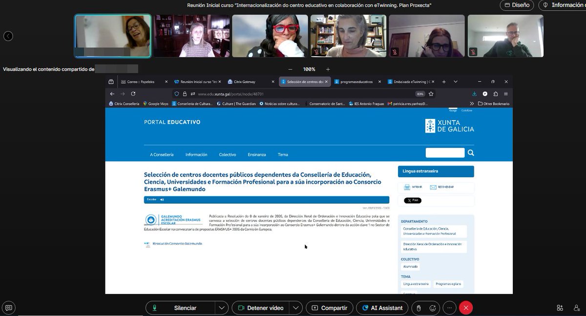 carmenedge's tweet photo. Arranca la formación presencial del Plan Proxecta sobre Internacionalización do Centro Educativo @eTwinning_es @CAFIgalicia #PlanProxecta
Gracias a nuestras Embajadoras y Asesora de Internacionalización😀
Repaso de ficha de la formación y parabéns por ese Consorcio 🎉🎉🎉 https://t.co/ty5BEbrvVd