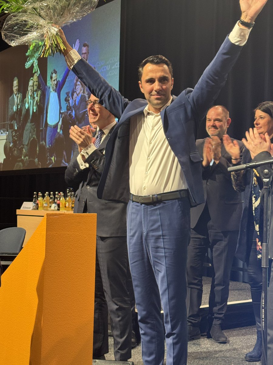 danielpetersMV's tweet image. Mit 97,3% Zustimmung gewählt zum Spitzenkandidaten der CDU Mecklenburg-Vorpommern! Vielen Dank für Euer Vertrauen! Ab jetzt: Wahkampf bis zum 20. September! #MV2026