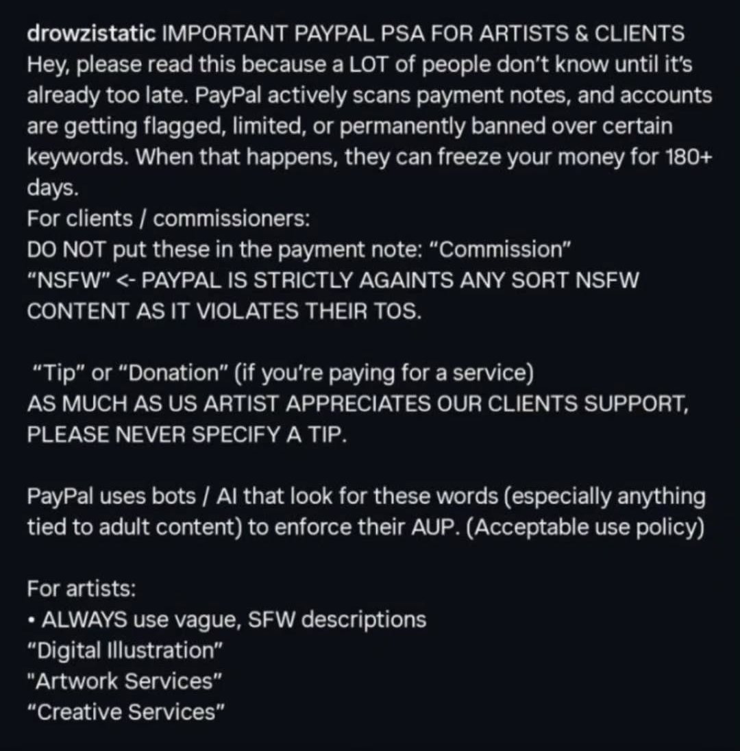 It's really important to spread this message for us fellas artists