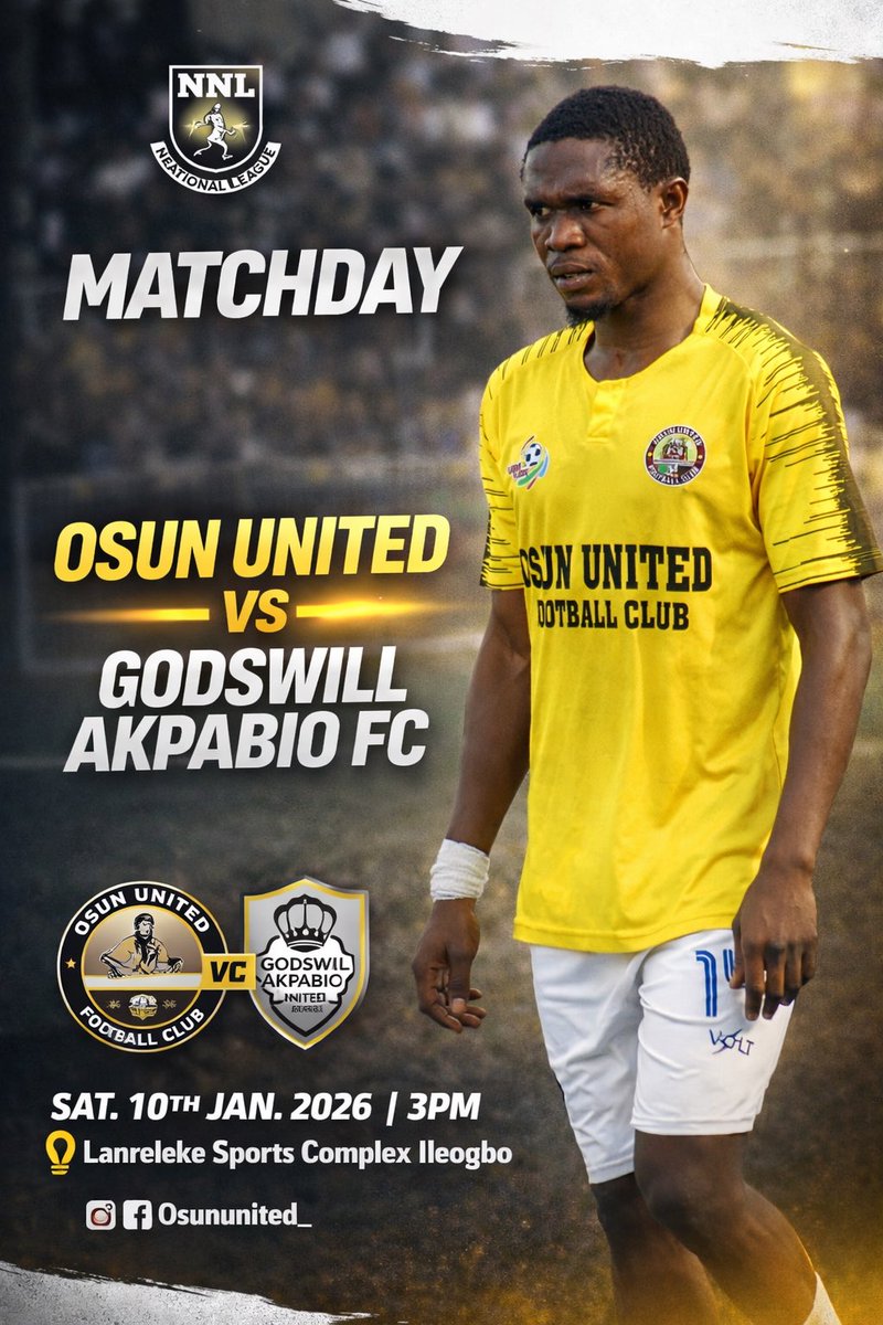 Matchday

God please give us victory and more goals in today’s game 🙏🏾