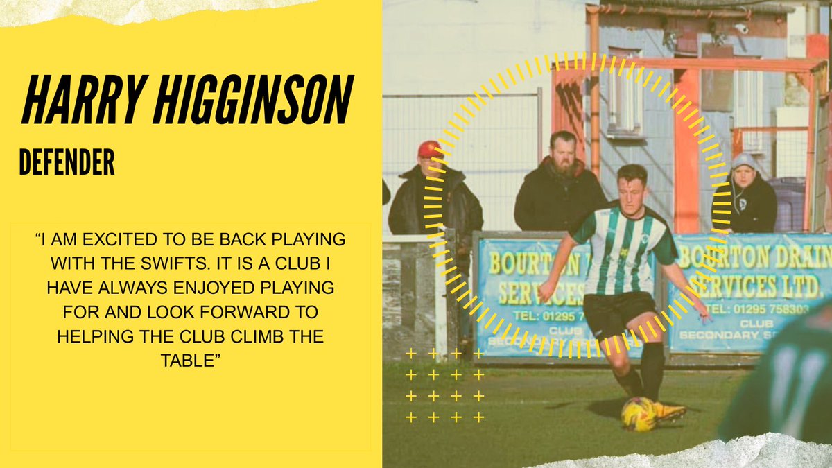 He’s back as Harry Higginson returns to the swifts for a 2nd spell at the club as we welcome our 2nd signing of the day 💛🖤