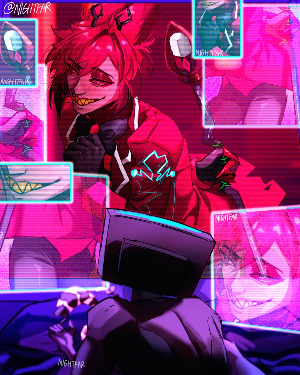 _NIGHTFAR_'s tweet image. #RadioStatic #Alastor  #vox
Drew this last november but my dumbass forgot to post it