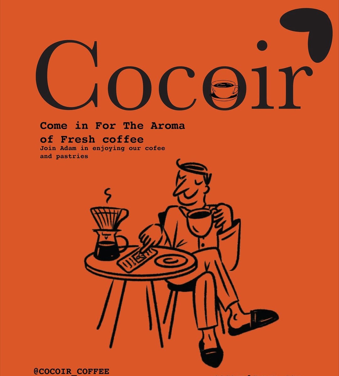 AdawareDavid's tweet photo. Brand Identity design for coffee shop 
COCOIR. Cocoa+noir
#branddesign #brandidentitydesign #graphicdesign #graphicdesigner https://t.co/C6IeROobVm