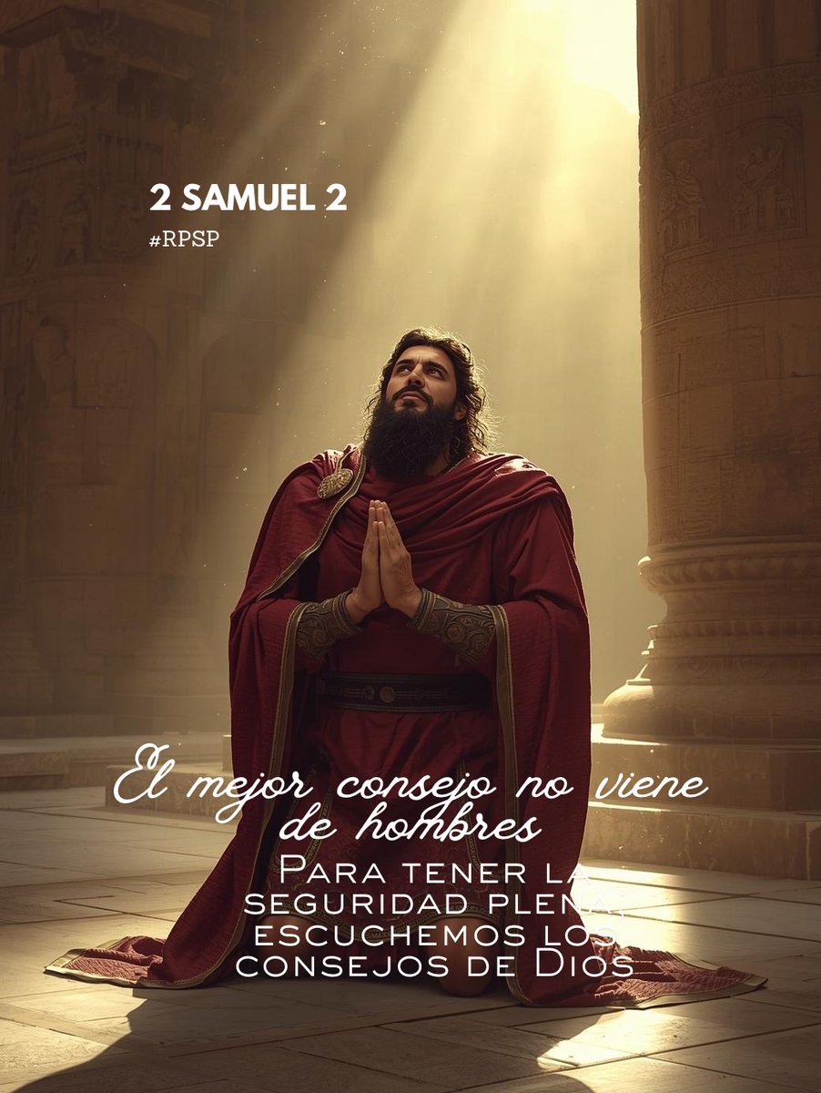 RadioyTvFaz's tweet image. #2Samuel2
1 Aconteció que David consultó á Jehová, diciendo: ¿Subiré á alguna de las ciudades de Judá? Y Jehová le respondió: Sube. Y David tornó á decir: ¿A dónde subiré? Y él le dijo: A Hebrón.

Si tan solo escucharíamos los consejos de Dios, nuestra vida fuera diferente.
#rpsp