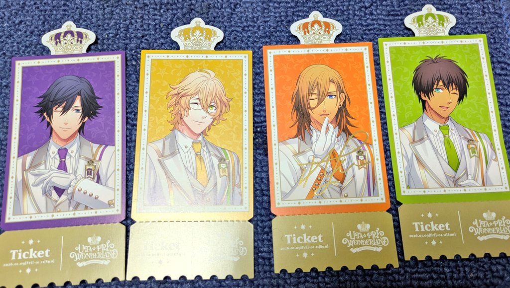 交換希望】 うたプリワンダーランド、物販購入特典「チケット風カード