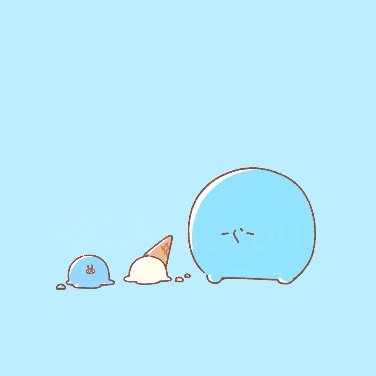blue_ao0's tweet photo. アイス落としちゃった運営さん

#い・らくすと #緑色さんご自由にどうぞ #イラスト貯金豚 https://t.co/VGjBqE5jV0
