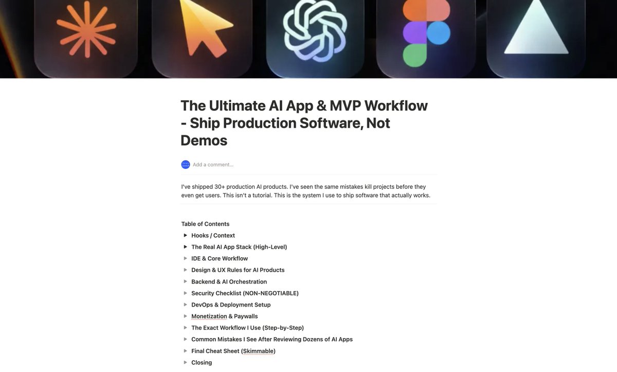Hartdrawss's tweet photo. F*CK IT ! 

I'm leaking my Complete Vibe Coding Workflow

We have shipped 35+ Apps with this System
- Product Layers
- AI Integration
- Security Checklist
- Deployment and Going Live
- Paywalls and Monetisation
- Common Mistakes

Basically the PLAYBOOK to ship Scalable products with Vibe Coding !

Comment 'Vibe' + RT and I will DM you the Link ( Must be Following )