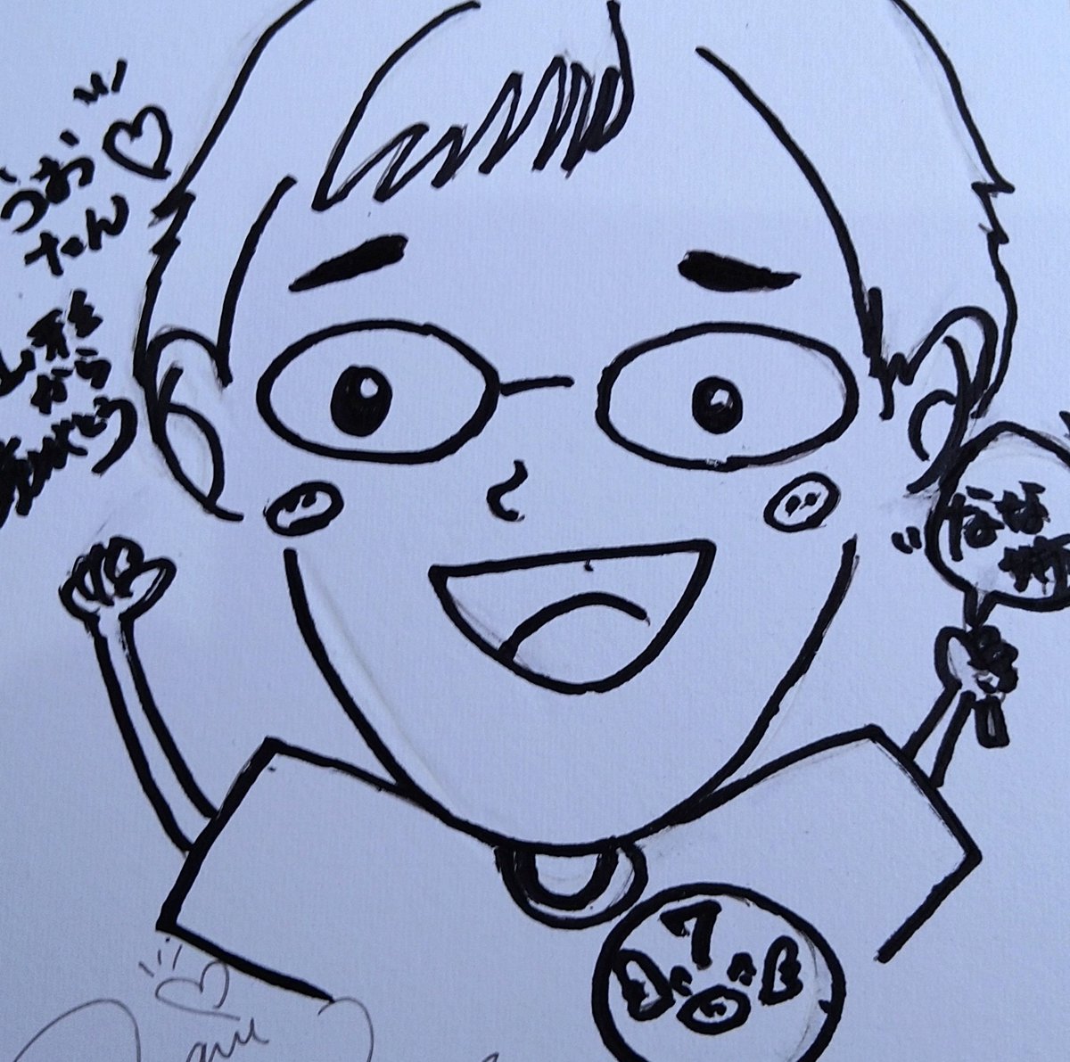 押しに新しく似顔絵描いてもらった♪ これがこうなりました ←2022 2026→