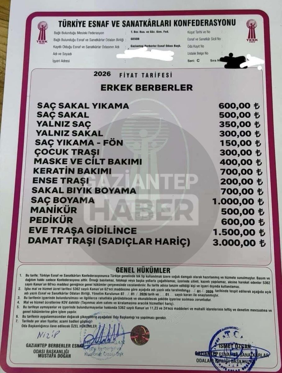 GundemiAntep27's tweet image. Damat traşı soygununa ne zaman son verilecek acaba?