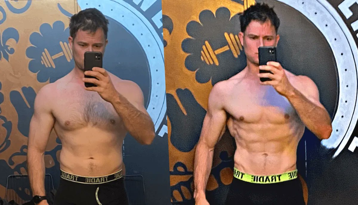 150grams of protein per day is key to getting in shape.

But most people think it's 'too hard'.

Rubbish.

Here are 5 simple meals to effortlessly hit 150gms+ of protein in just 10 minutes a day:

= Thread =

1. Greek Yogurt + Whey Protein for Breakfast.