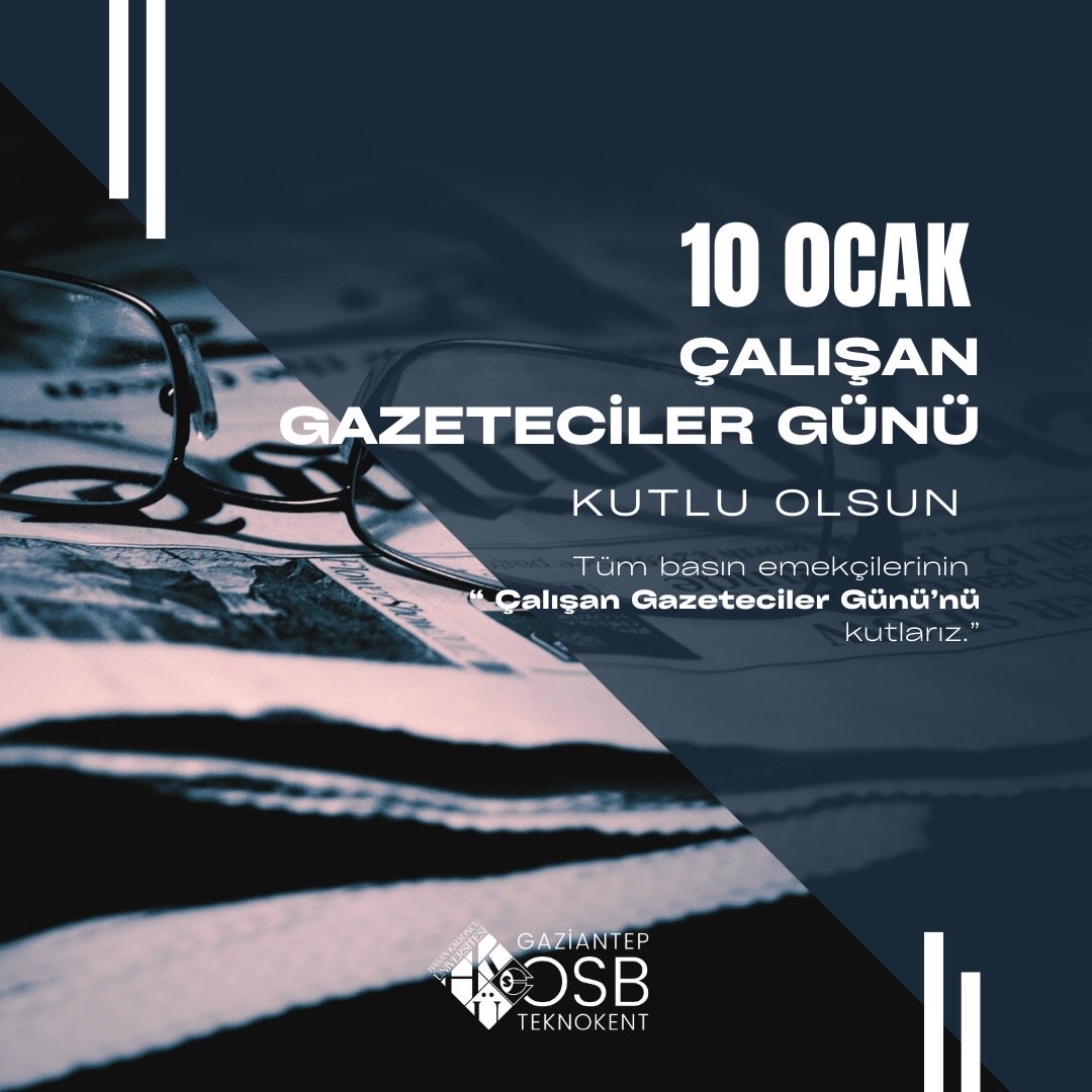 ✨Gerçeğin peşinde, büyük bir özveriyle çalışan tüm basın emekçilerinin 10 Ocak Çalışan Gazeteciler Günü’nü kutluyoruz.

Toplumu doğru ve tarafsız bilgiyle buluşturan gazetecilere emekleri için teşekkür ederiz. 📰✍️

#10Ocak #Gazetecilik #Medya #HKÜ #OSBGaziantep #OSBTeknokent