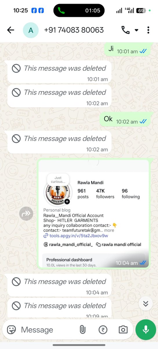 FutureTak1's tweet image. My Instagram account @rawla_mandi_official_ was permanently disabled because a third-party asked me to add his shop name in my bio: “Hitler Garments”.
I had no idea this violated any policy. Meta, please review this! This is unjust &amp;amp; unfair. #InstagramSupport #MetaMistake