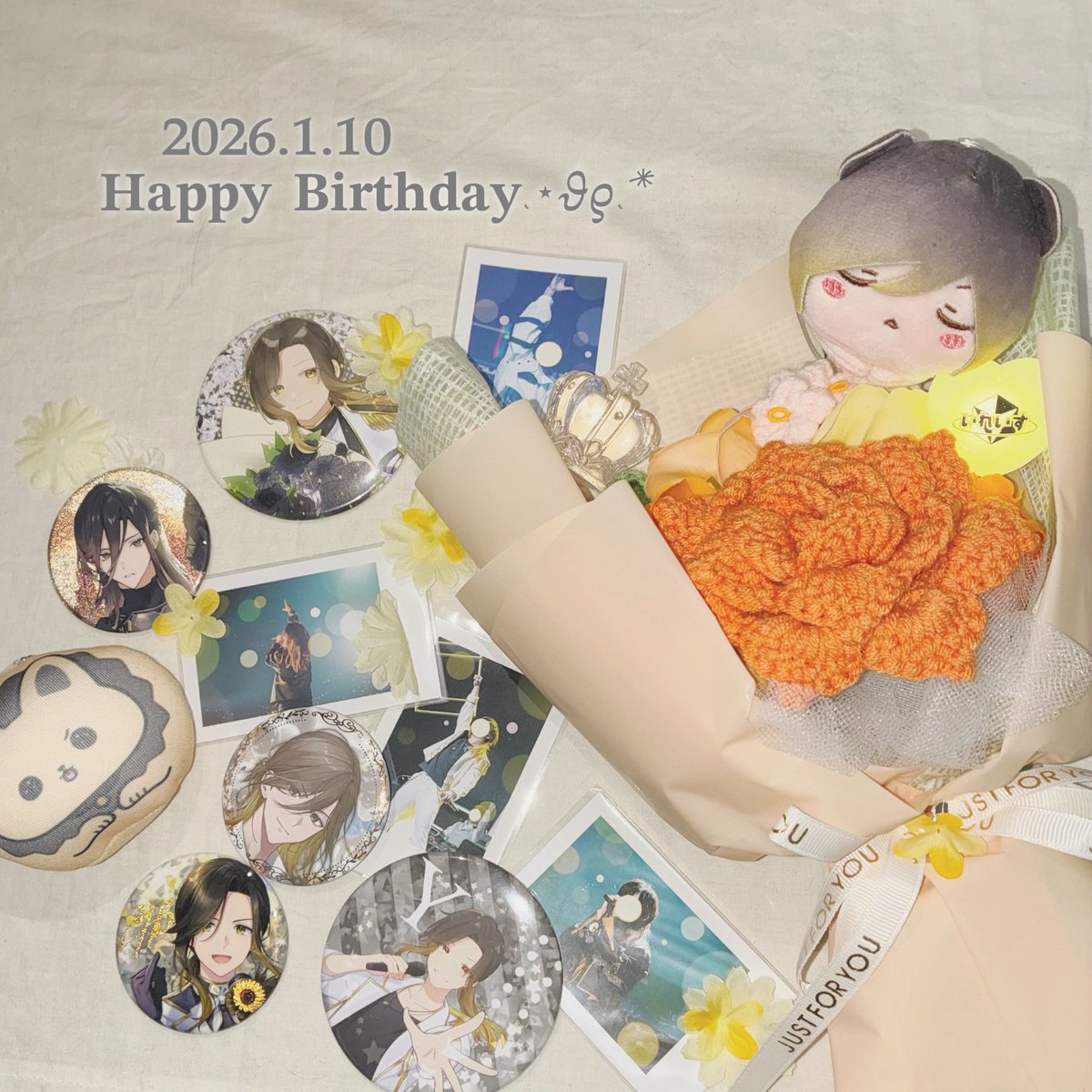 _yuu_1009_'s tweet photo. 💛 #悠佑咆哮2026
お誕生日おめでとうございます💍
ずっとずっと貴方の歌が大好きです𓈊ˊ˗

これからの道も幸多からんことを🍀︎ https://t.co/jqkte6A5bn
