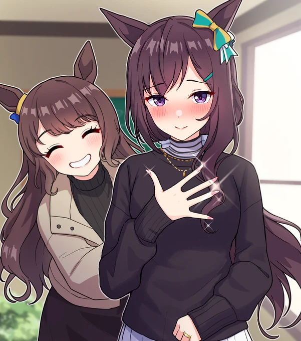 ネイルしてもらったドーベル(32歳) #ウマ娘