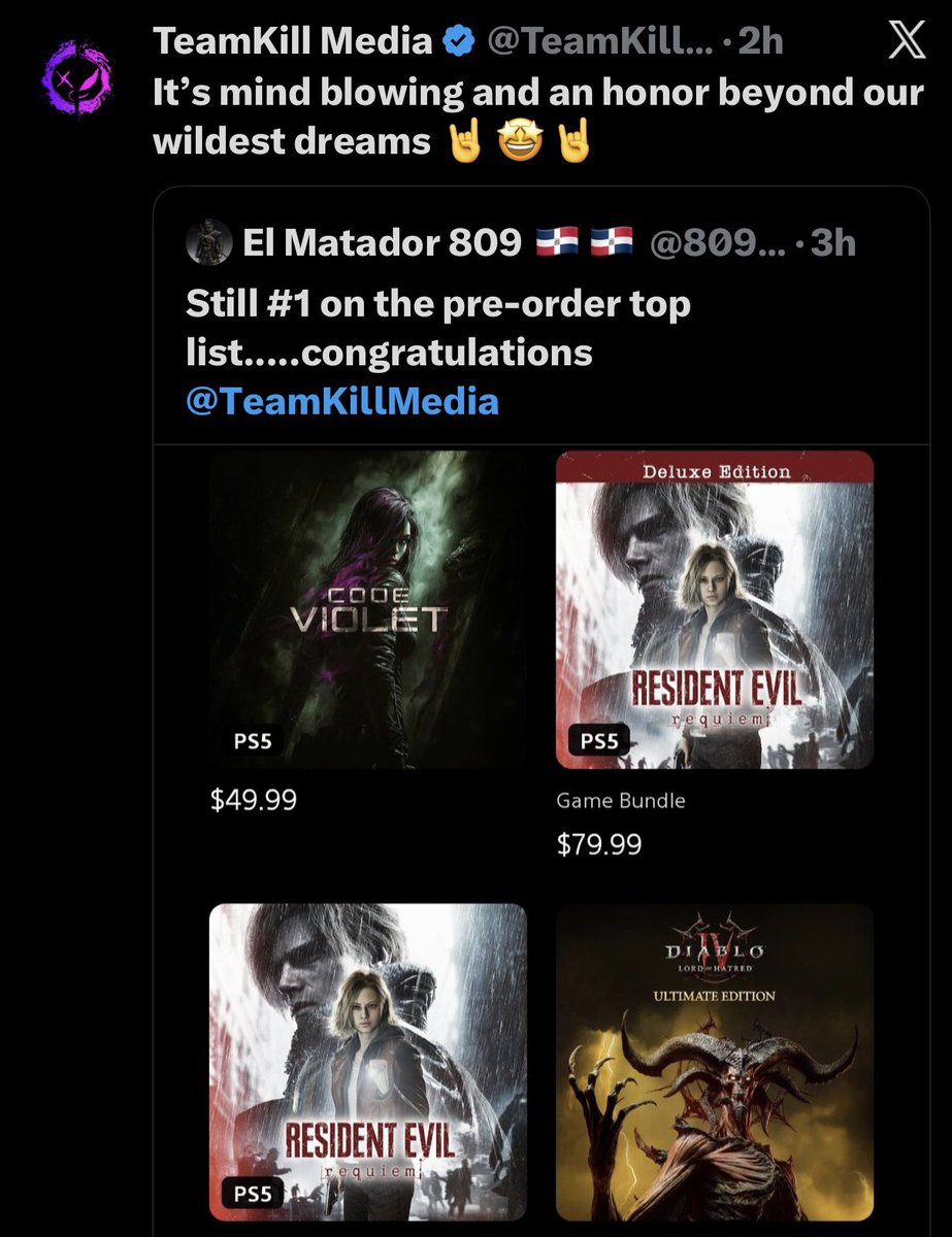 An asset flip game no one has heard of, and if they did, its that the studio is full of contreversy, is more wishlisted than RE9?

You fuckers arent even hiding the fact that you are botting these accounts and engagement. Maybe use those resources to make a GOOD game for once?