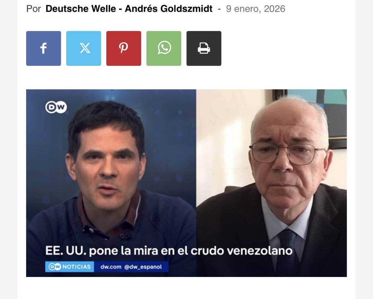 RRamirezVE's tweet image. #10Enero El país está ante una encrucijada  muy peligrosa. Si perdemos la Soberanía sobre el manejo de nuestro petróleo, será un retroceso enorme en nuestras conquistas nacionales. Comparto mi ENTREVISTA con la DW bit.ly/49KSJ14 en la que hablo de Petróleo, como un…