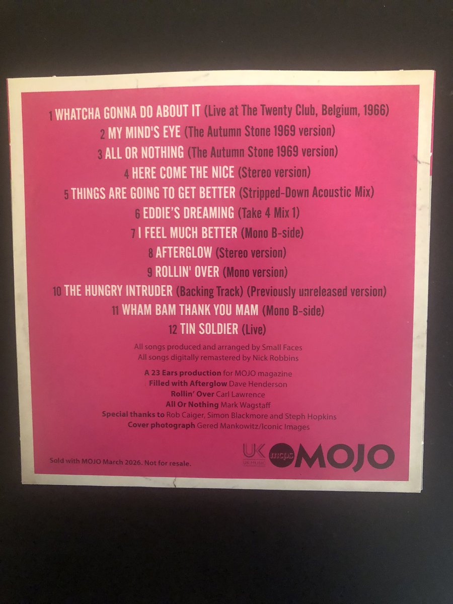 kennylanglea's tweet image. It’s finally arrived. Weekend reading and listening sorted 😀 #SmallFaces #Mojo 📖
