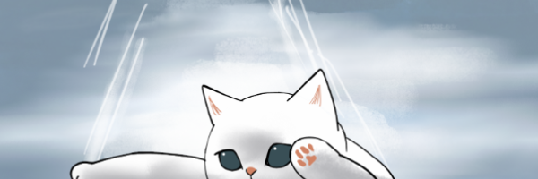 このツイートをタップするとにゃんこが縦長になります。