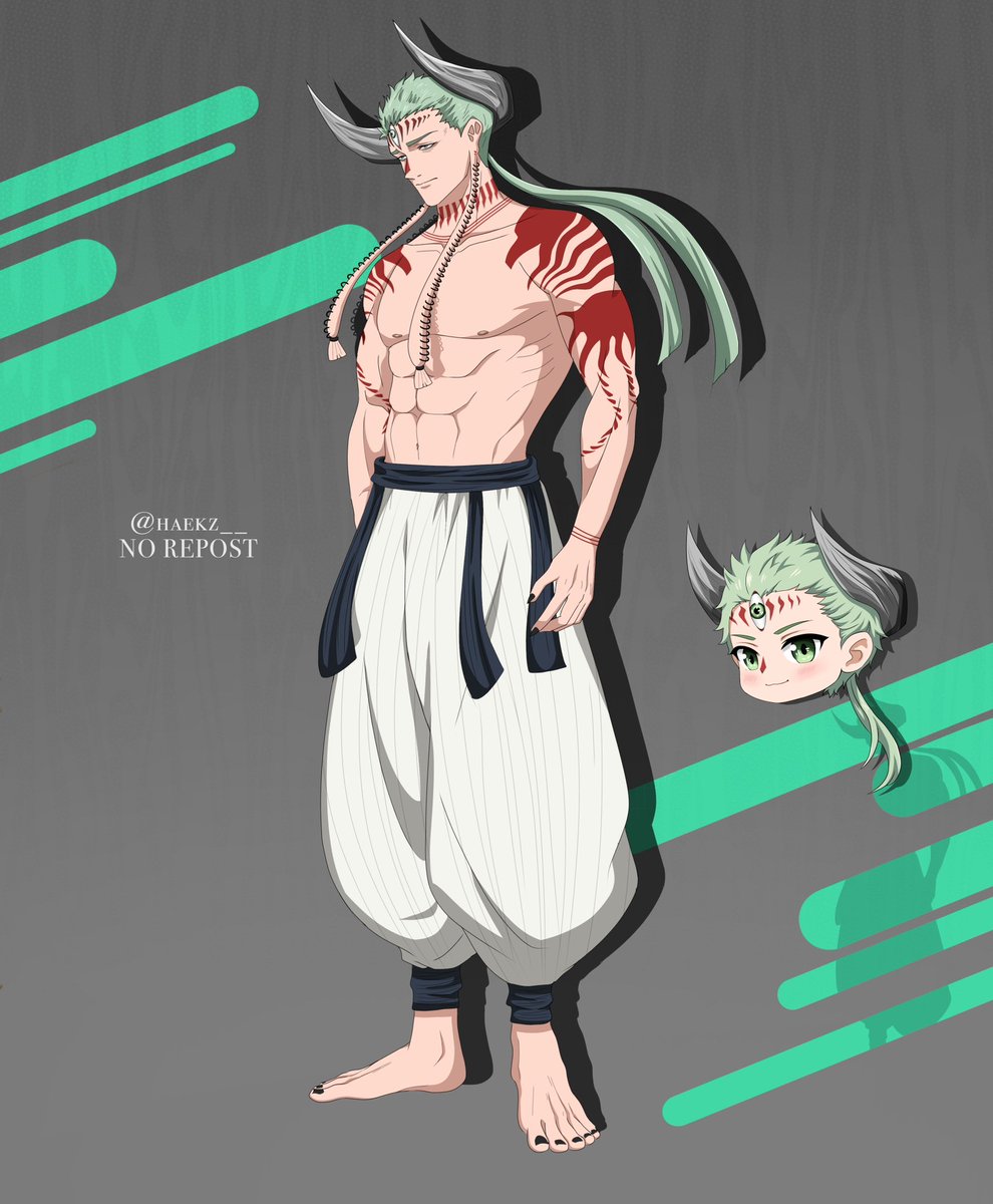 Dabura Karaba from JJK Modulo

Anyways I missed the long ear on CHIBI and I know I got the tattoo bit wrong but I did my best tho 
Anyways enjoy 

#JujutsuKaisen #dabura #jjkmodulo #jjk #jjkfanart