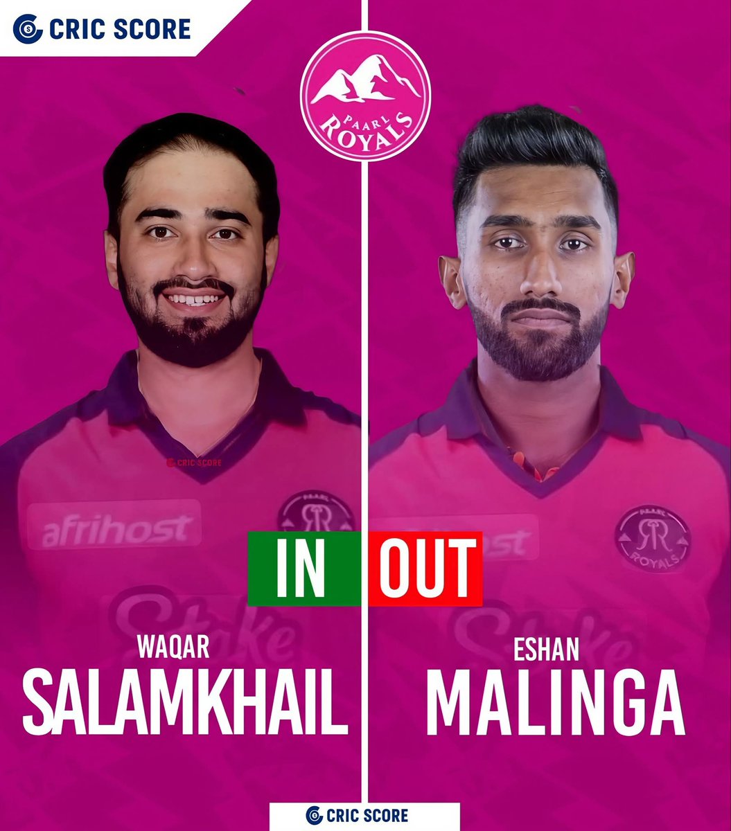SportsProd88208's tweet photo. ๐จBreaking News ๐จ
โThe Pearl Royals have signed Waqar Salamkheil for the remaining matches of the SA20League , replacing Eshan Malinga.
#CricScore #TeamAfghanistan #AfghanAtalan #SA20League #waqarsalamkheil #EshanMalinga https://t.co/Z3u4UdDJPO