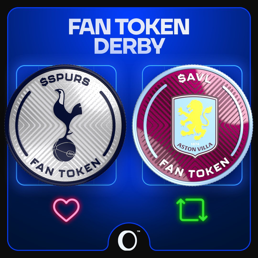 Fan Token Derby in the English Cup 👊 ❤️ for $SPURS | 🔄 for $AVL 18:45 CET  | @SpursOfficial 🆚 @AVFCOfficial