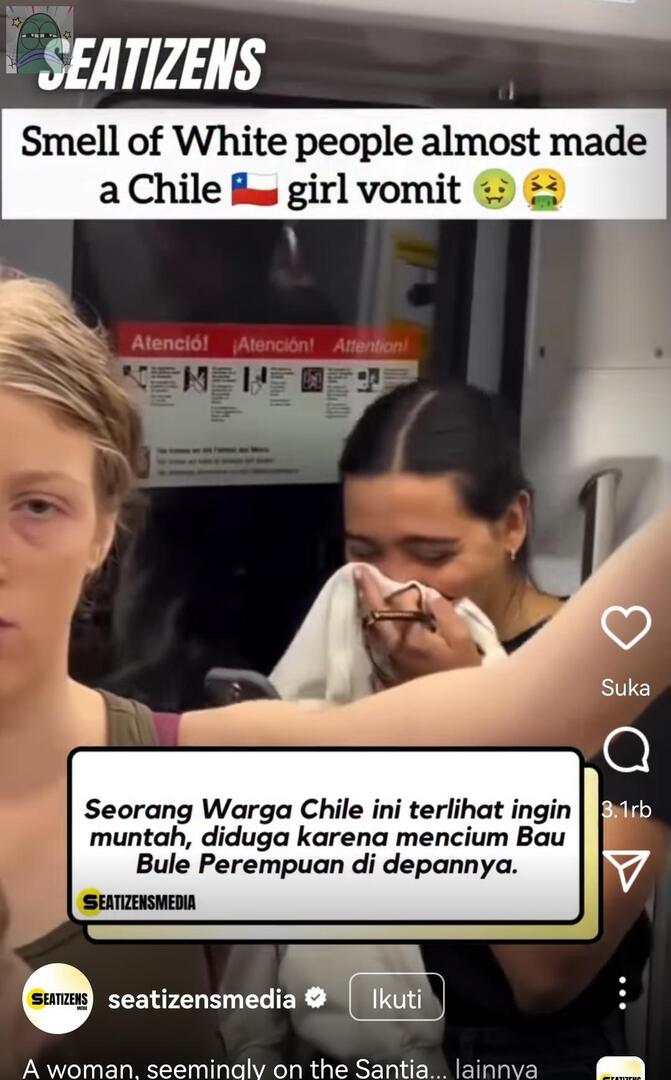 tanyarlfes's tweet image. 💚 Jujur nanya ya gaesss 😭
Emang bener gak sih katanya bule (kulit putih) itu aroma tubuhnya kurang enak? Atau ini cuma mitos doang? 🥲