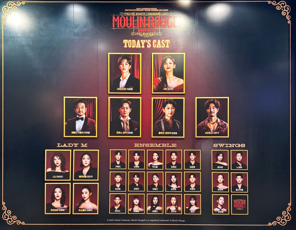 seon488's tweet photo. 260110 뮤지컬 물랑루즈 자첫 https://t.co/mDoPwH3uIU