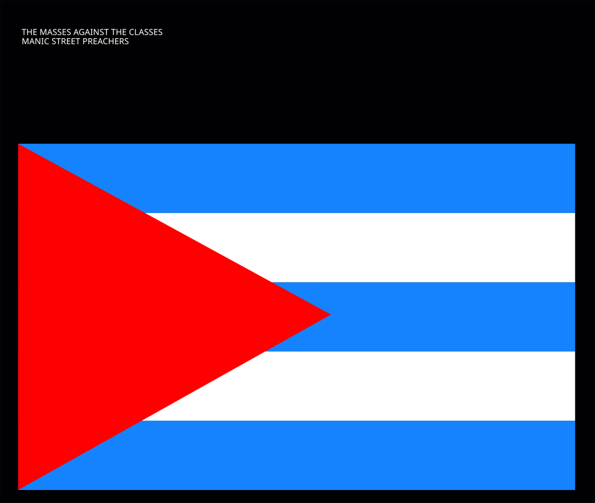Selamat ulang tahun ke-26 single "The Masses Against the Classes" (2000) dari MANIC STREET PREACHERS 🍷

Artwork bergambar bendera Kuba.
Intro lagu pidato dari Noam Chomsky.
Outro lagu pidato dari Albert Camus.

Enough said.

youtu.be/TmKvkaVbPlM?si…