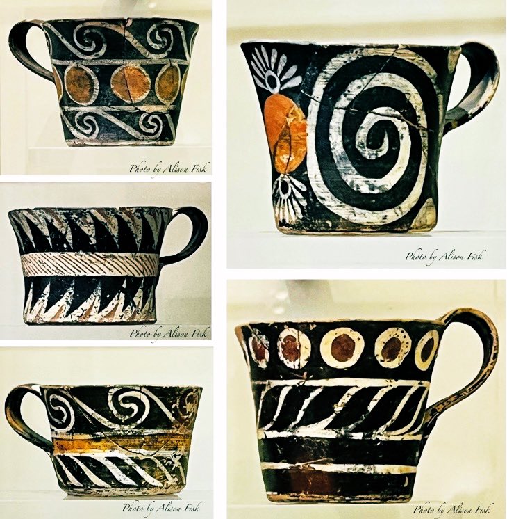 Something lovely for the weekend! 

Minoan cups made by Bronze Age potters some 3,800 years ago!

Heraklion Archaeological Museum, Crete. 📷 by me

#Archaeology