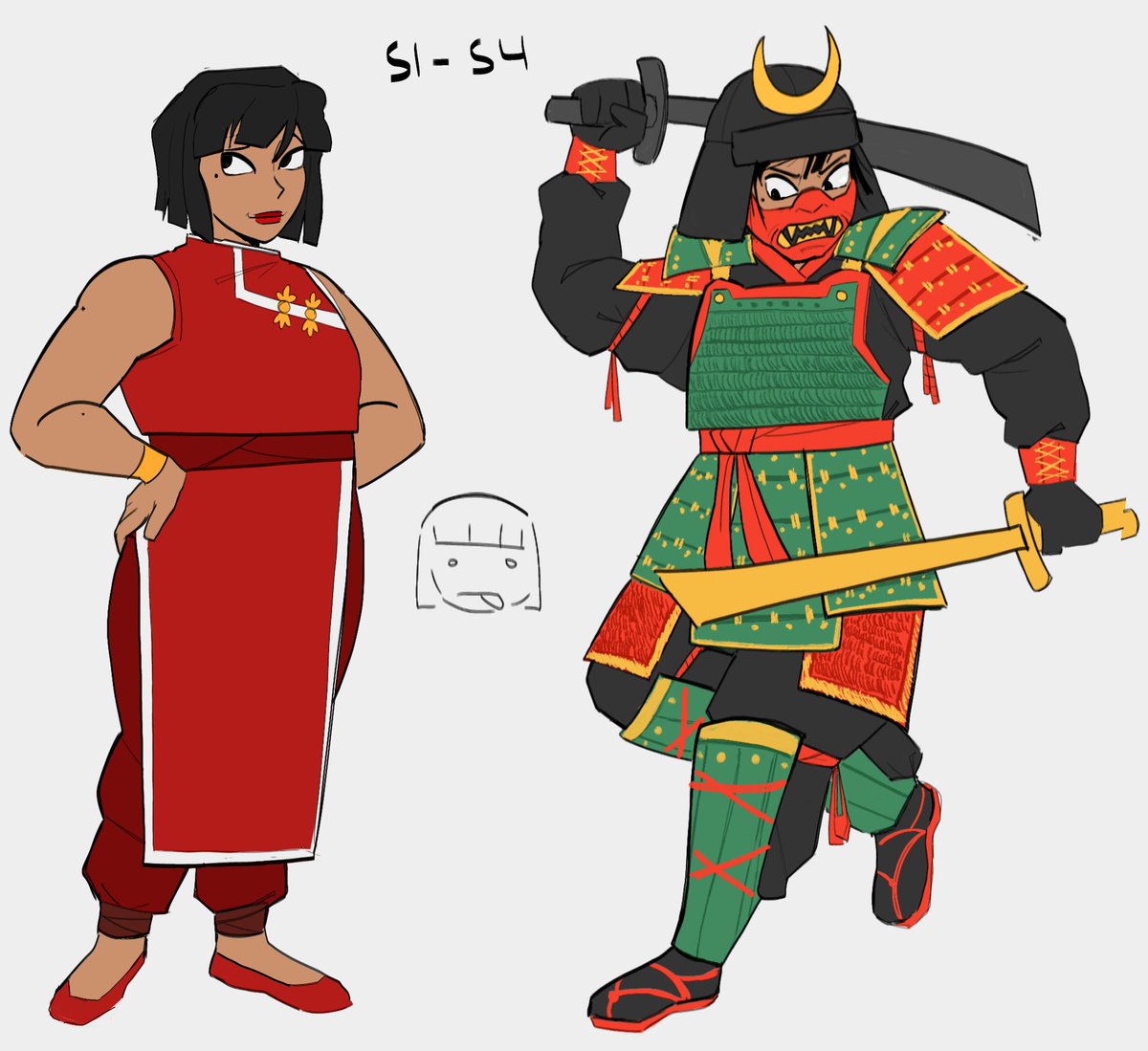 heshavingfun's tweet image. trying to revamp how i draw nya #ninjago