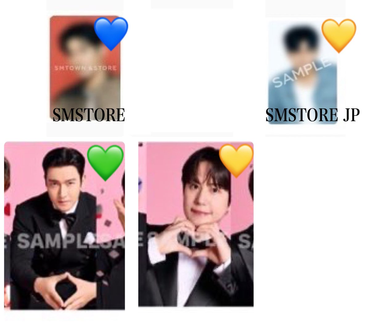 【交換】SUPER JUNIOR スジュ トレカ 特典 シーグリ

譲→イトゥク、ヒチョル、イェソン、シンドン、ウニョク、ドンへ、リョウク

求→シウォン、キュヒョン(画像2💛>💚>💙)

💙は緩募のため他を含むお取引のみ。
郵送交換のみ。
検索からもお気軽にお声かけください。