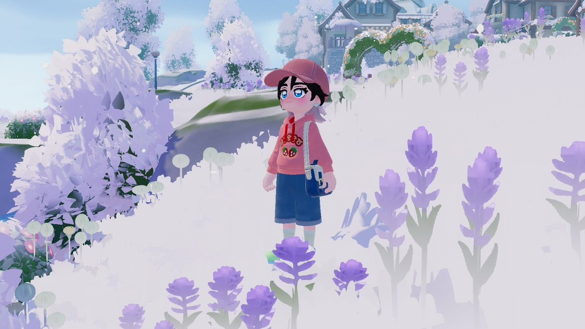 cozycase's tweet image. it started snowing in heartopia oh my GOD